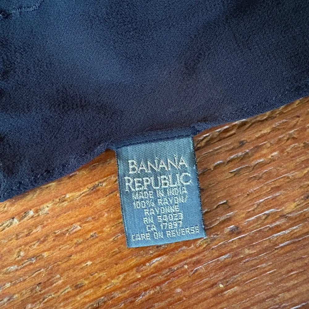 Banana Republic Shawl, Scarf, Wrap in Sheer Black with Embroidered Design, India